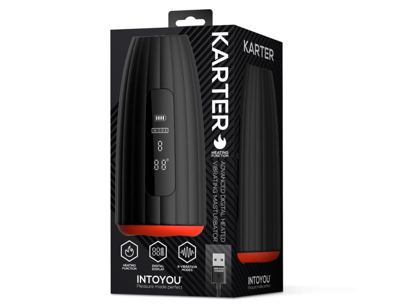 Karter Masturbador Avanzado con Vibracion Calor y Pantalla Digital