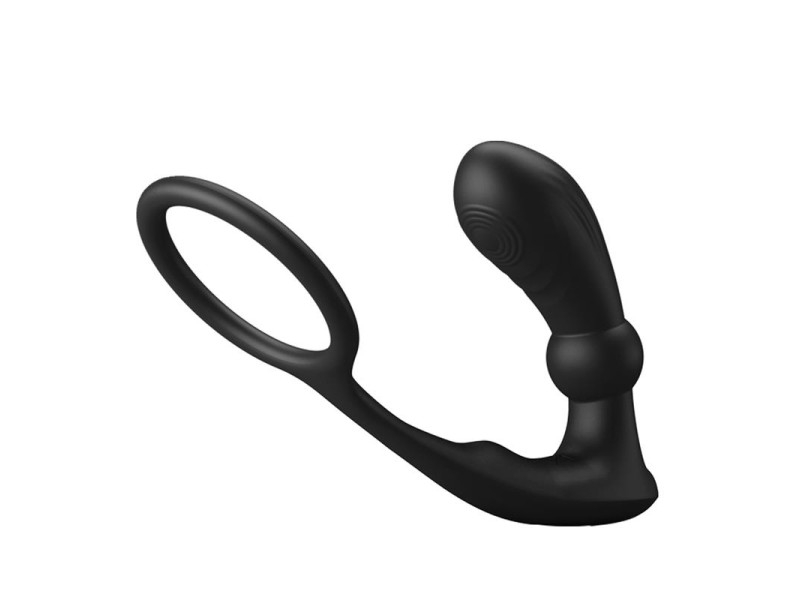 Warren Plug Anal y Anillo para el Pene con Vibracion y Pulsacion a Control Remoto