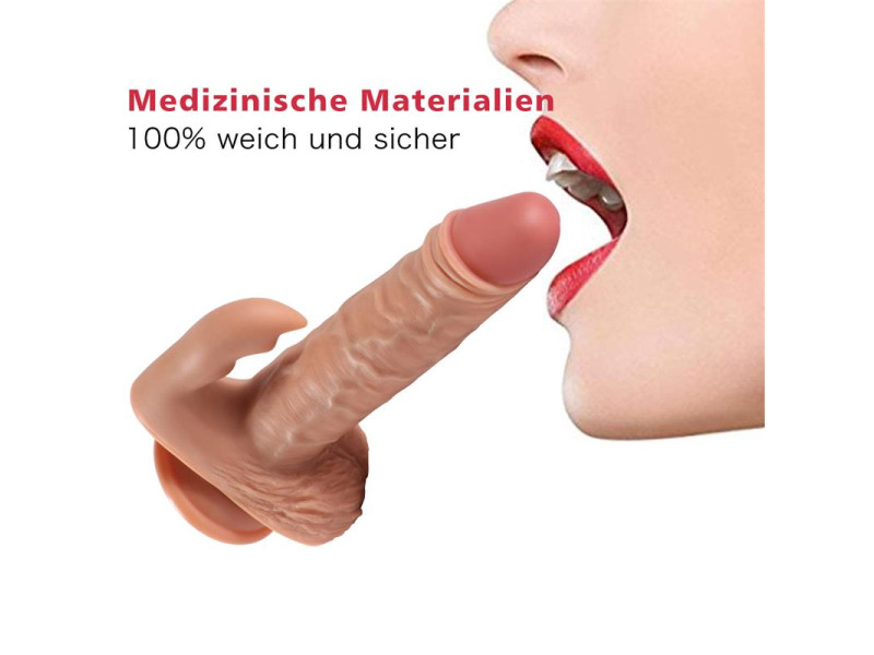 Austin Dildo con 10 Modos de Vibracion y Estimulador de Clitoris
