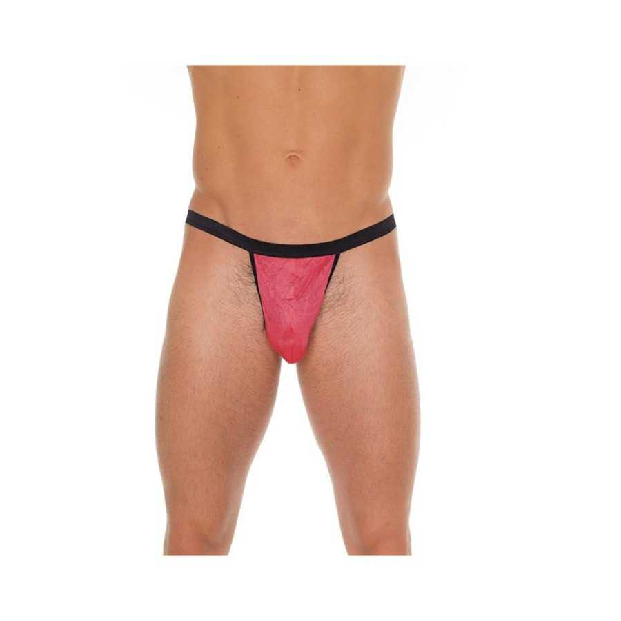 Tanga Rojo y Negro Talla Unica