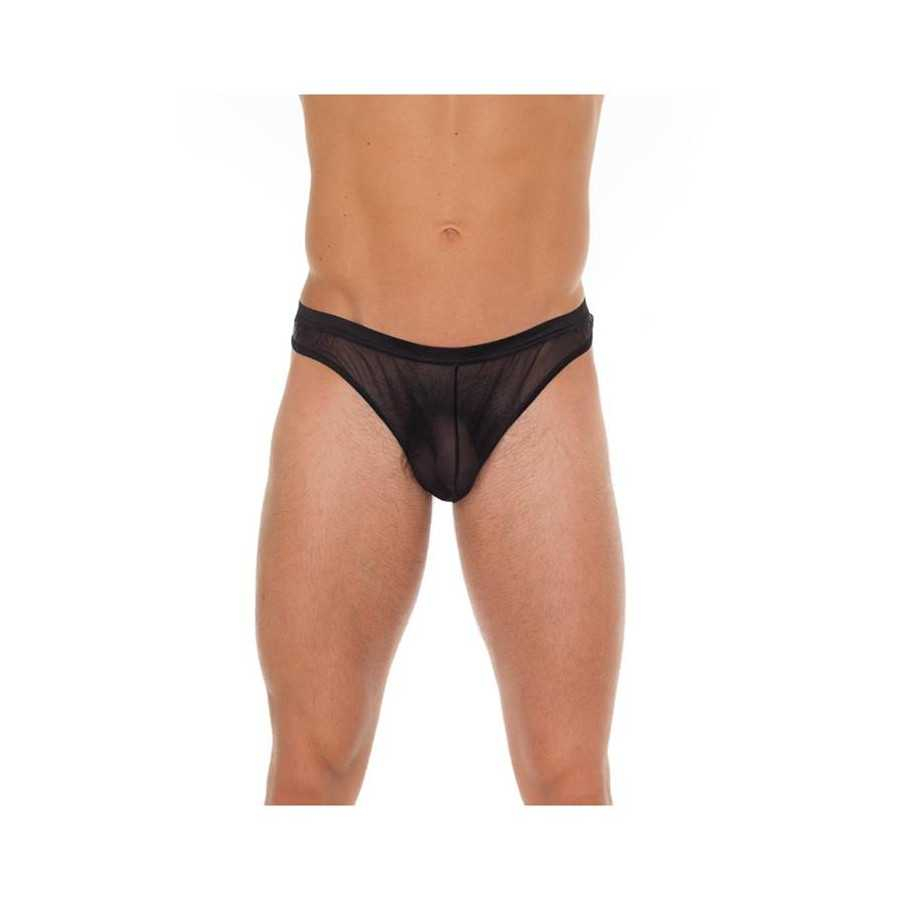 Tanga Rejilla Negro Talla Unica