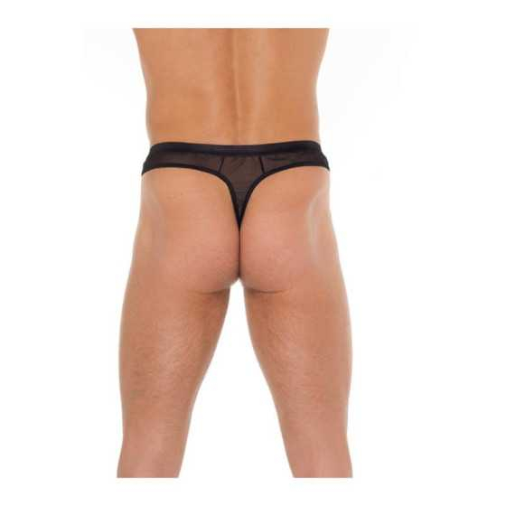 Tanga Rejilla Negro Talla Unica