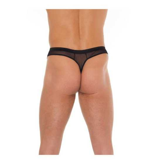 Tanga Rejilla Negro Talla Unica