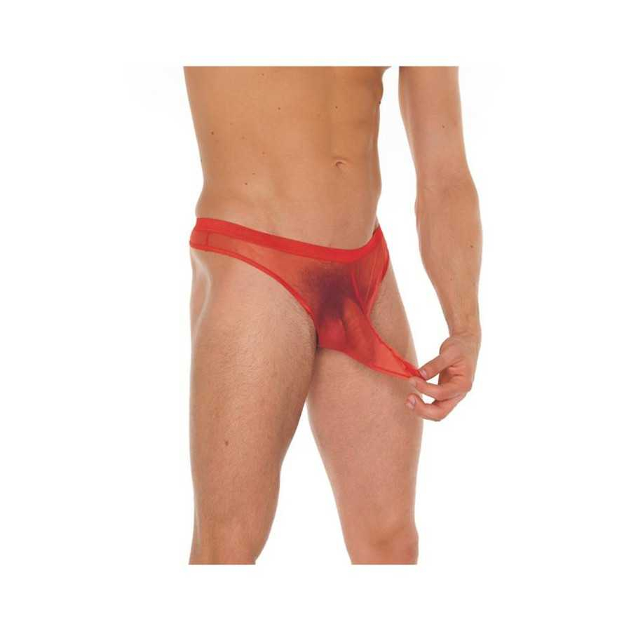 Tanga Rejilla Rojo Talla Unica