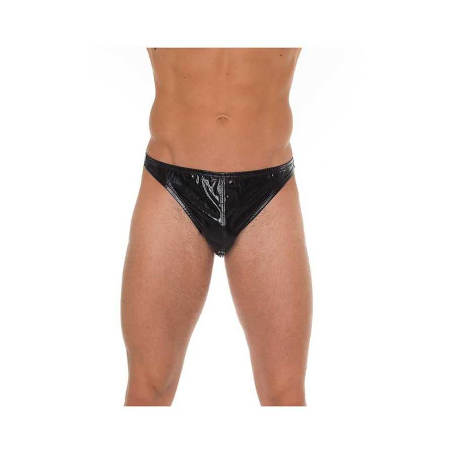 Tanga Negro Brillante Talla Unica