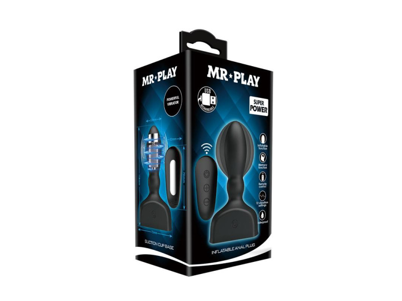 Plug Anal Inflable con Control Remoto Mr Play