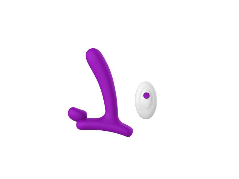 Horny Hunter Plug Anal con Vibracion y Control Remoto Silicona Liquida USB