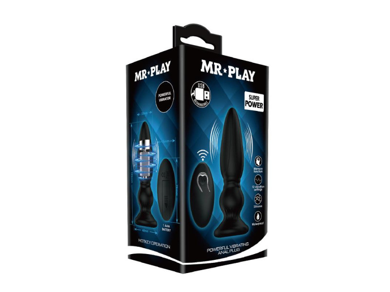 Plug Anal con Vibracion y Control Remoto