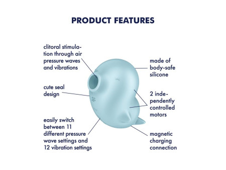 Sassy Seal Succionador de Clitoris con Vibracion