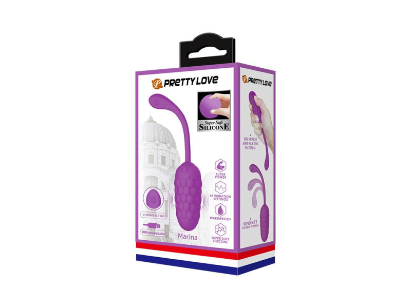 Huevo Vibrador USB Silicona Marina