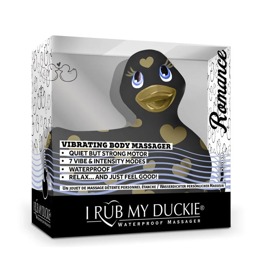 Estimulador I Rub My Duckie 20 Romance Negro y Dorado
