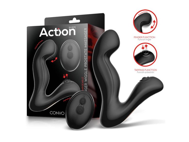 Convo Prostate Stimulator with Tapping and Finger Wiggle Function Convo Prostate Stimulator with Tapping and Finger Wiggle Function