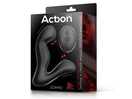 Convo Prostate Stimulator with Tapping and Finger Wiggle Function Convo Prostate Stimulator with Tapping and Finger Wiggle Function