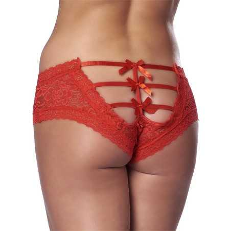 Braguitas Ancha Tipo Corset Rojas Talla Unica