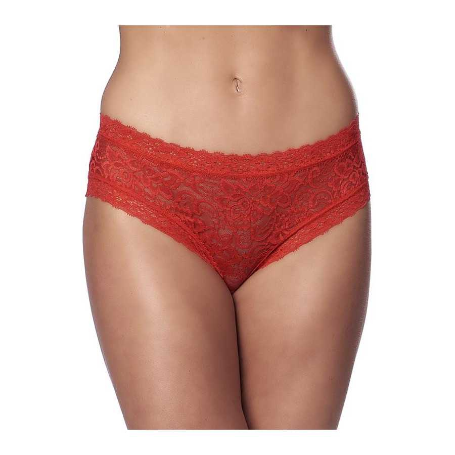 Braguitas Ancha Tipo Corset Rojas Talla Unica