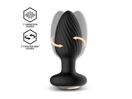 Drago Plug Anal Vibracion Movimiento Twister 360º y Control Remoto Drago Plug Anal Vibracion Movimiento Twister 360º y Control Remoto
