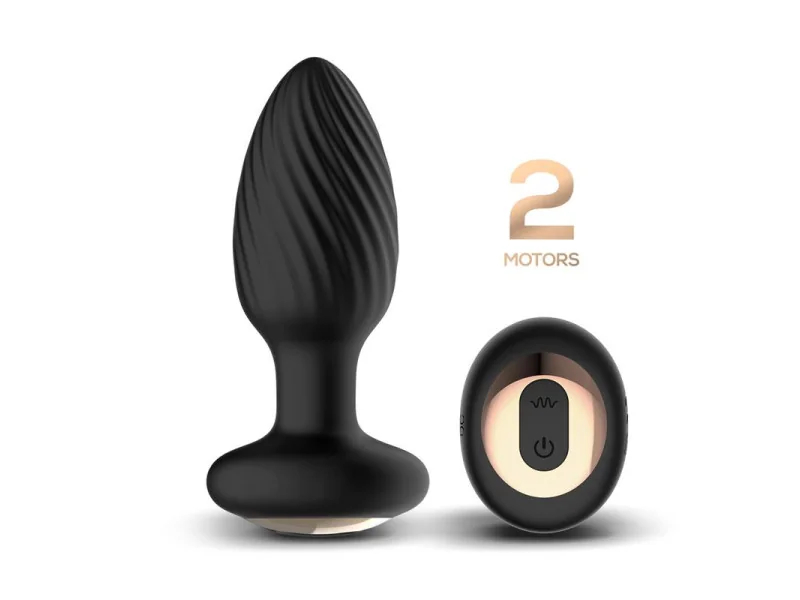Drago Plug Anal Vibracion Movimiento Twister 360º y Control Remoto