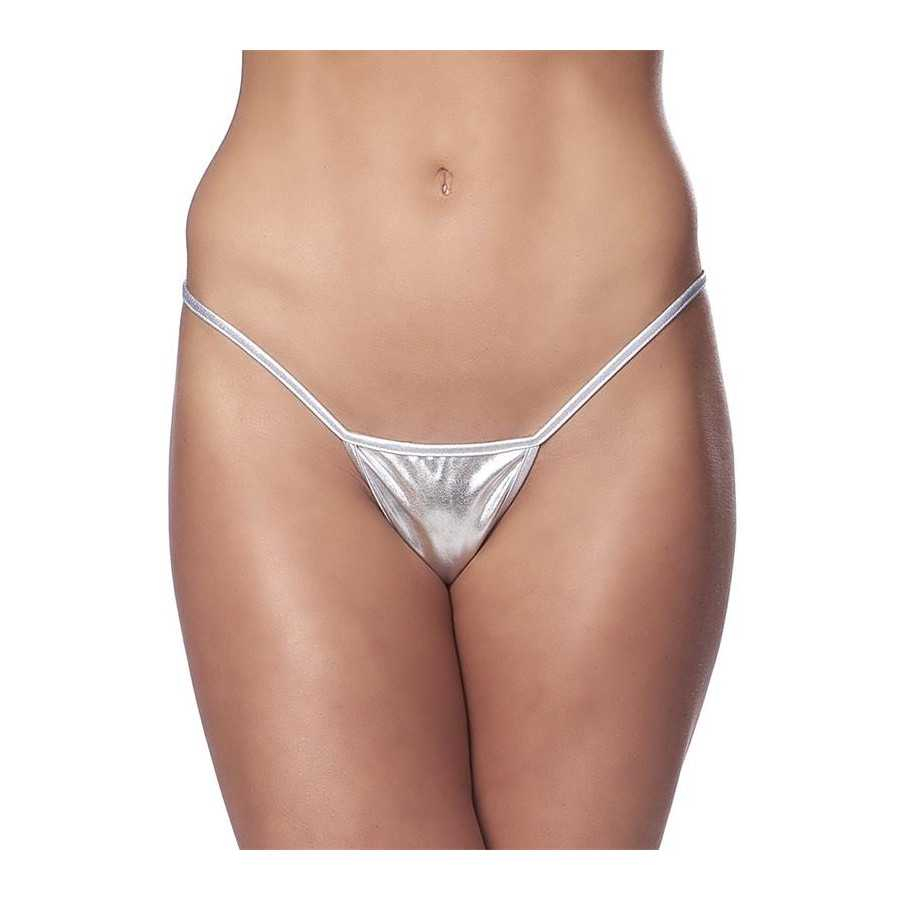 Micro Tanga Plateado Talla Unica