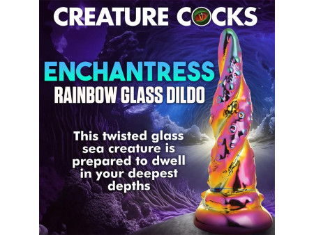 Dildo de Vidrio borosilicato Enchanting Rainbow