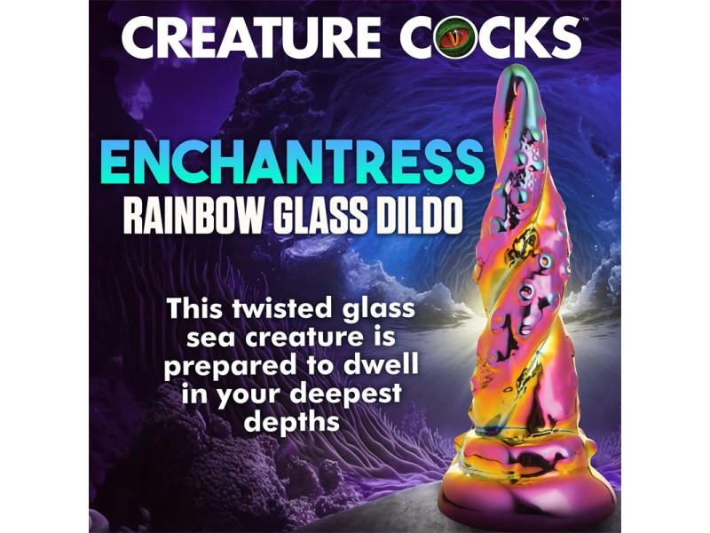 Dildo de Vidrio borosilicato Enchanting Rainbow