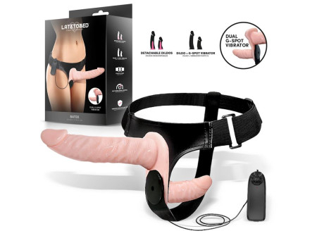 Batek Arnes con Dildo Doble Desmontable Punto G y Vibracion Control Remoto