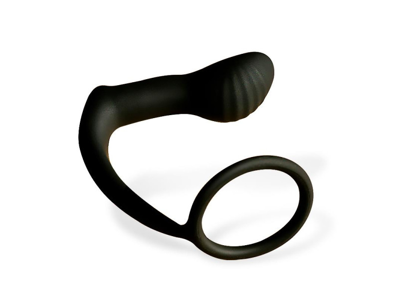 Carnelian Plug Anal con Vibracion y Anillo para el Pene