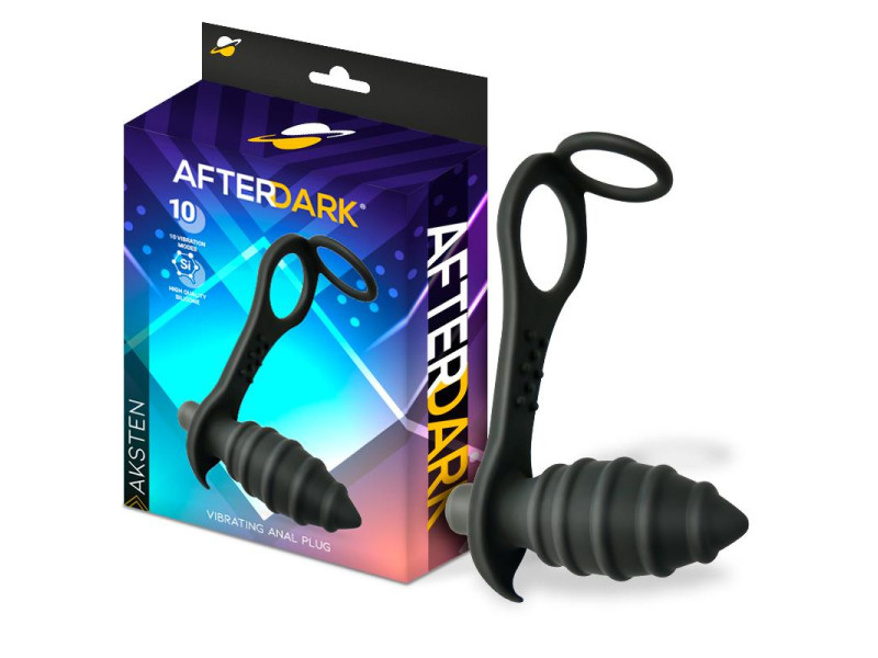 Aksten Plug Anal con Vibracion y Anillo para Testiculos Aksten Plug Anal con Vibracion y Anillo para Testiculos