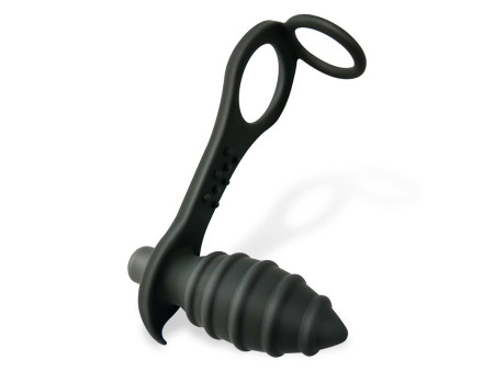 Aksten Plug Anal con Vibracion y Anillo para Testiculos Aksten Plug Anal con Vibracion y Anillo para Testiculos