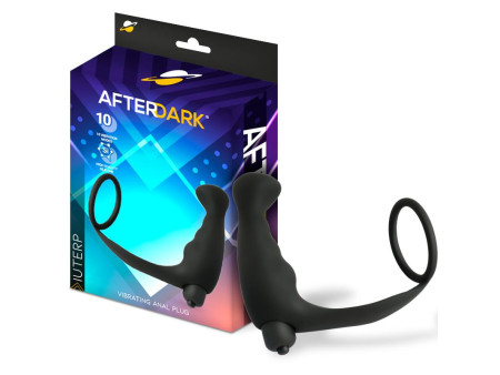 Iuterp Plug Anal con Vibracion y Anillo para el Pene Iuterp Plug Anal con Vibracion y Anillo para el Pene
