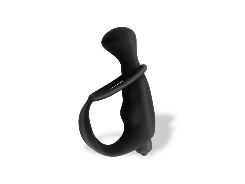 Iuterp Plug Anal con Vibracion y Anillo para el Pene