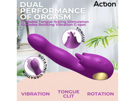 Toka Vibrador con Oscilacion 360º y Lengua Estimuladora