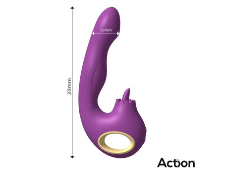 Toka Vibrador con Oscilacion 360º y Lengua Estimuladora