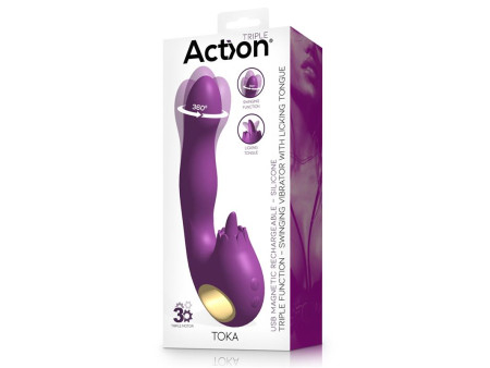 Toka Vibrador con Oscilacion 360º y Lengua Estimuladora
