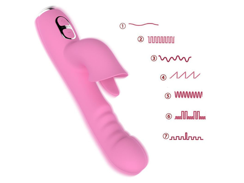 T May Vibrador con Empuje y Movimiento Swing