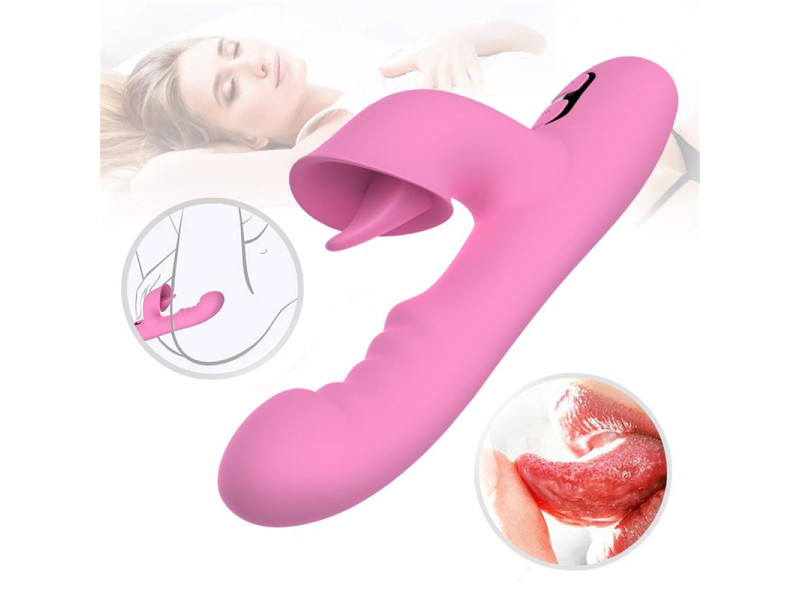 T May Vibrador con Empuje y Movimiento Swing
