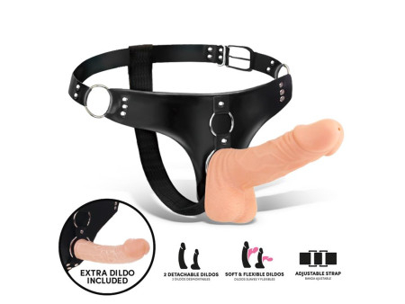 Sparo Arnes con 2 Dildos Realistas Desmontables