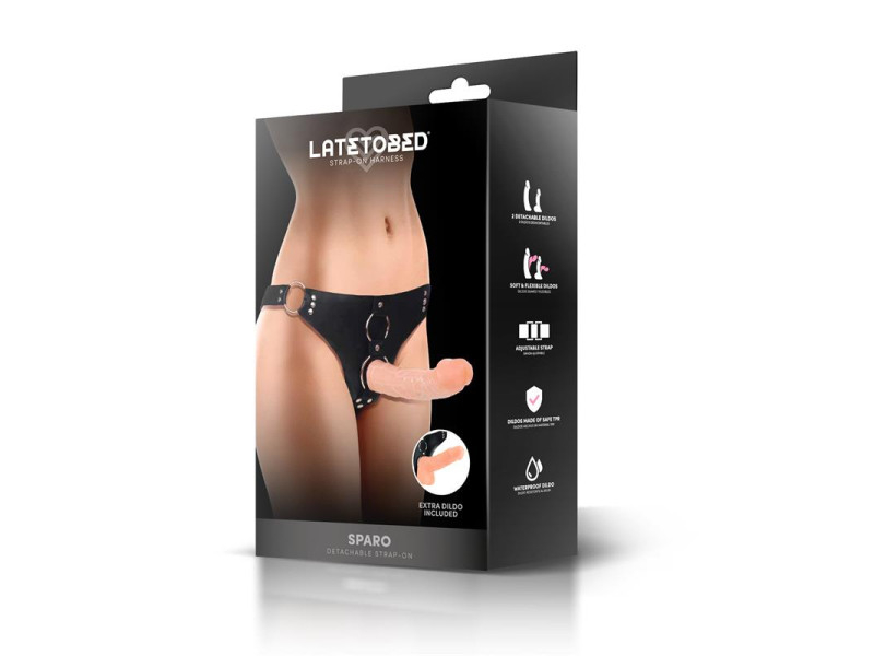 Sparo Arnes con 2 Dildos Realistas Desmontables
