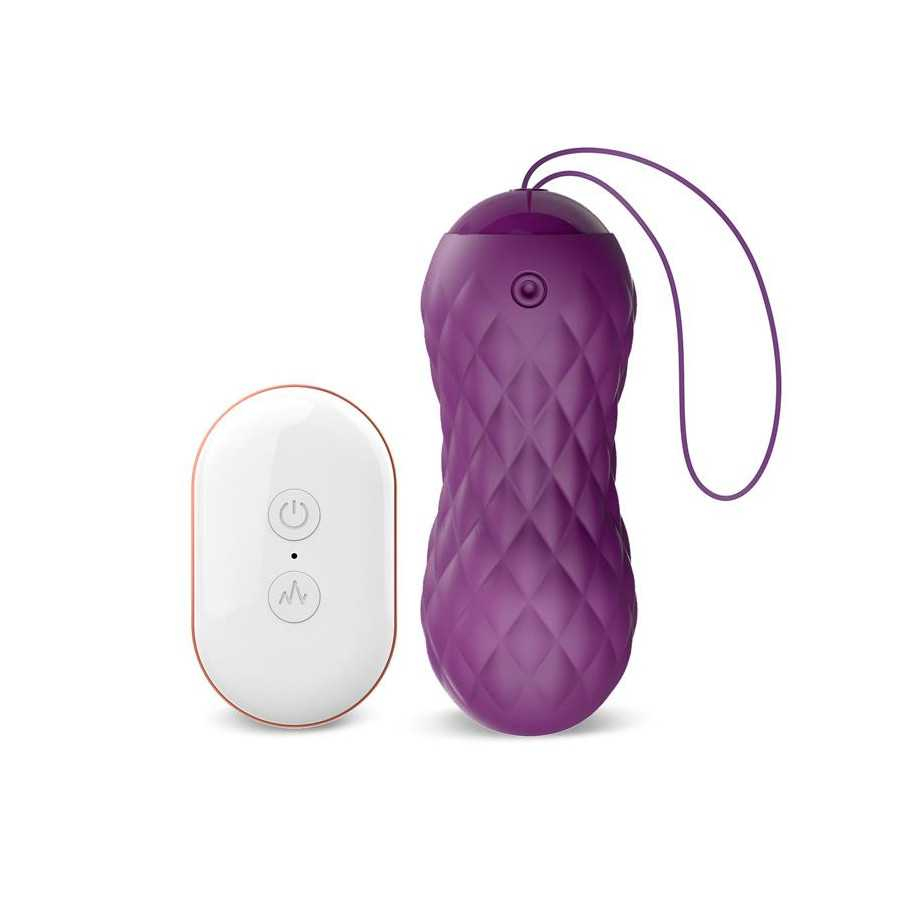 Nima Huevo Vibrador con Movimiento Wave Control Remoto USB Silicona Purpura