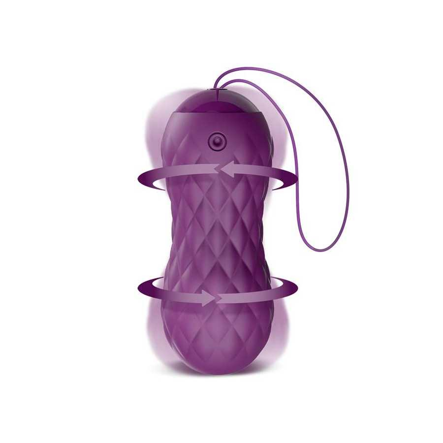 Nima Huevo Vibrador con Movimiento Wave Control Remoto USB Silicona Purpura