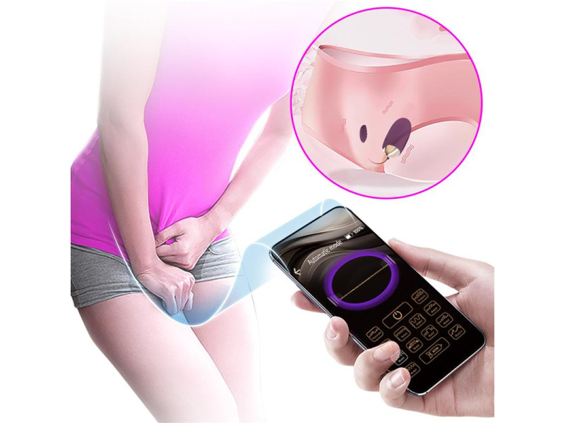 Abner Huevo Vibrador con App Lila