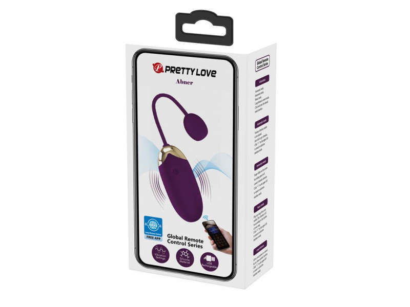 Abner Huevo Vibrador con App Lila