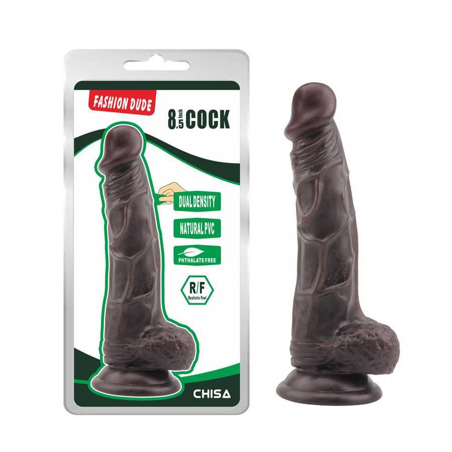 Dildo Dual Density Fashion Dude 21 x 41 cm Marron