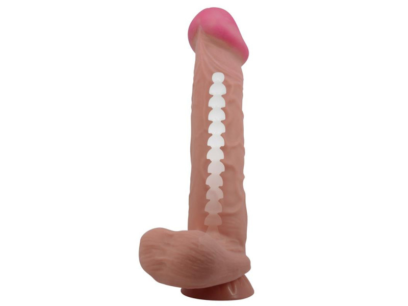 Dildo Realista Piel Deslizante Retractil 26 cm