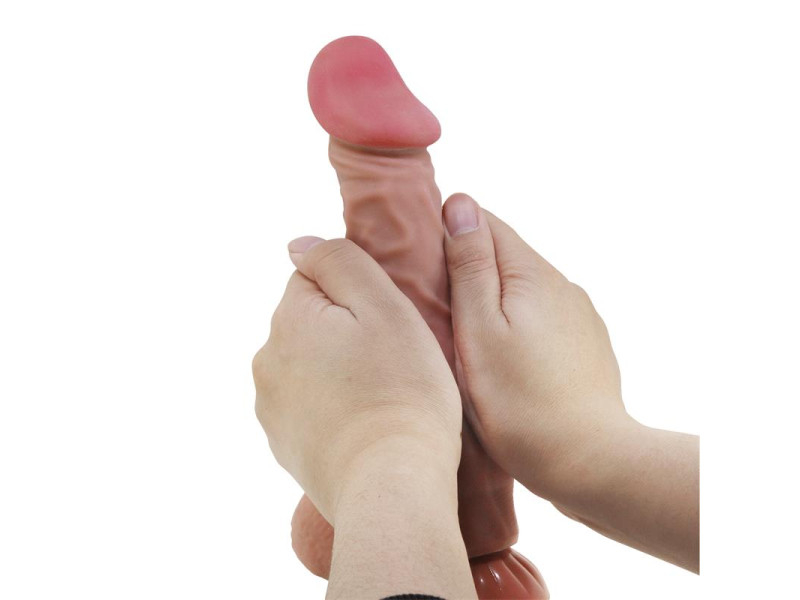 Dildo Realista Piel Deslizante Retractil 24 cm