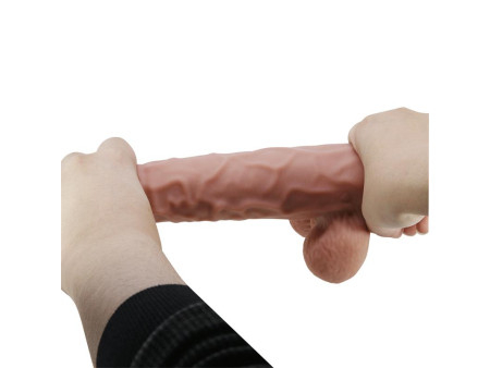 Dildo Realista Piel Deslizante Retractil 24 cm