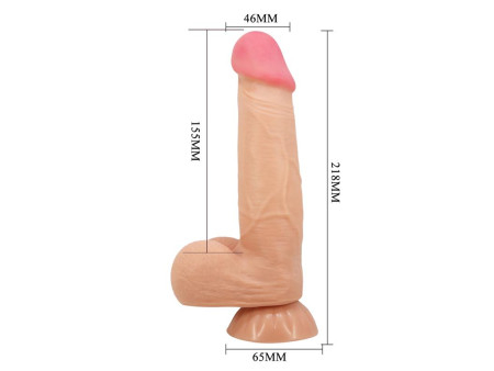 Dildo Realista Piel Deslizante Retractil 218 cm