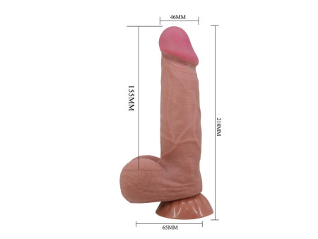 Dildo Realista Piel Deslizante Retractil 218 cm Dildo Realista Piel Deslizante Retractil 218 cm