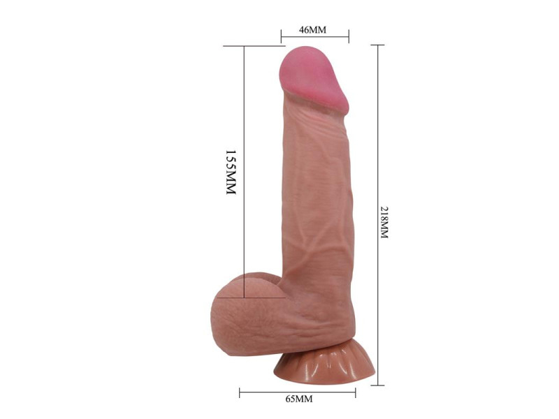 Dildo Realista Piel Deslizante Retractil 218 cm