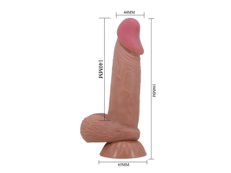 Dildo Realista con Piel Deslizante Retractil 194 cm