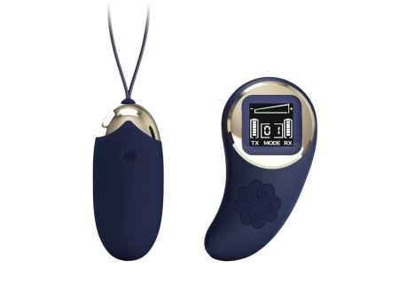Mina Huevo Vibrador con Control Remoto Pantalla Digital Azul Mina Huevo Vibrador con Control Remoto Pantalla Digital Azul